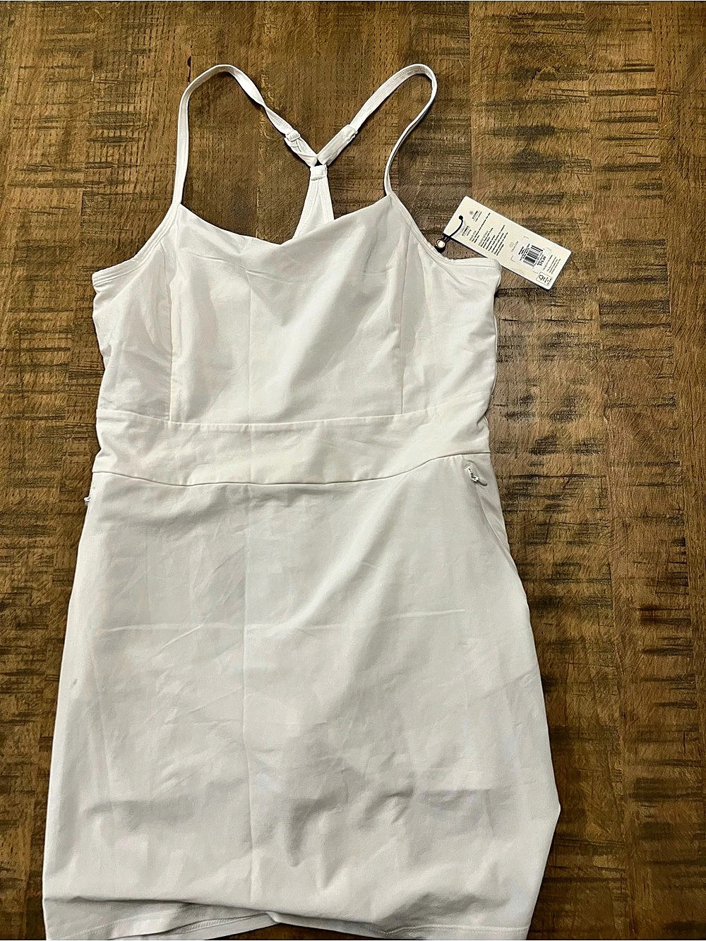 CALIA All Day Dress White Mini Dress Size Small NWT